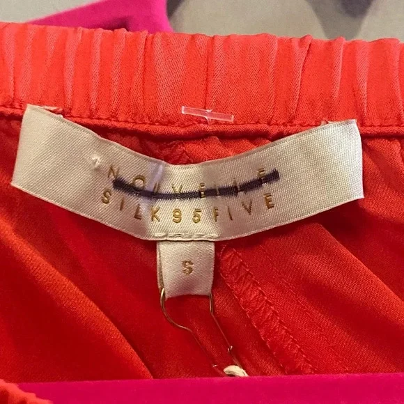 New! Free People x Nouvelle silk95five puma piney set top pants nwt 27084